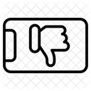 Nicht gefallen  Symbol