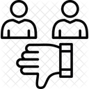 Abneigung Negatives Feedback Kundenunzufriedenheit Symbol