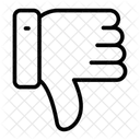 Nicht gefallen  Symbol