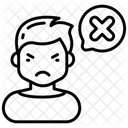 Abneigung Ablehnung Kundenrezension Symbol