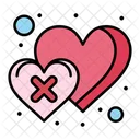 Abneigung Herz  Symbol