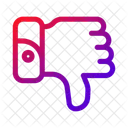 Abneigung Feedback Ablehnung Symbol