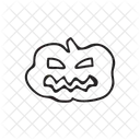 Abobora Assustador Caveira Ícone