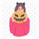 Abobora Assustadora Abobora De Halloween Personagem De Halloween Icon