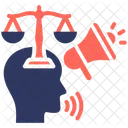 Abogacia Activista Relaciones Publicas Icono