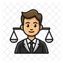 Ley Justicia Juez Icono