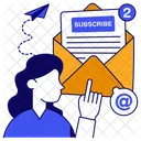 Sabonner Au Courrier E Mail Lettre Icône