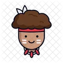 Linha Preenchida Aborigine Icon