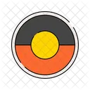 Aboriginal Flag Aborigin Country Icon