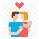 Abraço de casal  Ícone