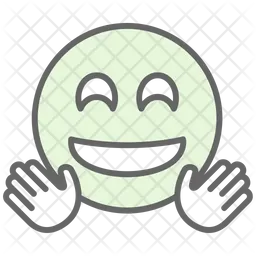 Abrazando la cara Emoji Icono