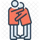 Abrazar Mantener La Fe Creer Icono