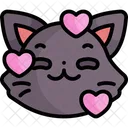 Gato Gatito Emoji Icono