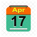 Abril Calendario Fecha Icono