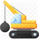 Abrissbirne Kran Fahrzeug Bau Symbol
