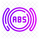 ABS、ABSライト、ブレーキ アイコン