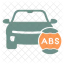 ABS、車、ブレーキ アイコン