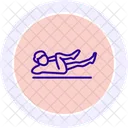 Abs Workout Line Icon Icon