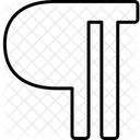 Absatz Symbole Schnittstelle Symbol