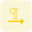 Absatz rechts  Symbol