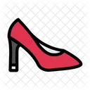 Absatz Stiletto Schuhe Symbol