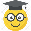 Abschluss Smiley Schuler Student Symbol