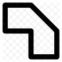 Abschragung Verbinden Verbinden Design Symbol