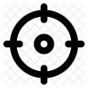 Fadenkreuz Zentraler Punkt Mittelpunkt Symbol