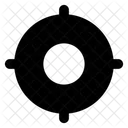Fadenkreuz Zentraler Punkt Mittelpunkt Symbol