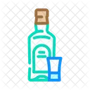 Absinthe Glass Bottle Icon