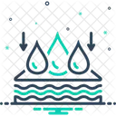Absorbent Absorbing Drying Up Icon
