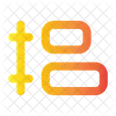 Abstand verteilen  Symbol