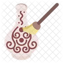 Dekorationsstuck Besen Reinigen Symbol