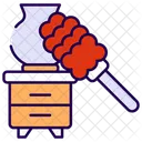 Abstauben  Symbol