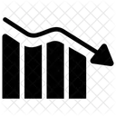 Absteigendes Diagramm Geschaftsanalyse Diagrammdarstellung Symbol