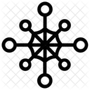 Abstract Snowflake Geometric Snowflake Snowflake Design Icon