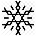 Abstract Geometric Snowflake  Icon