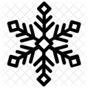 Abstract Geometric Snowflake  Icon