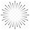 Halftone Circle Radial Radial Halftone Circle Icon