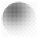 Halftone Circle Radial Radial Halftone Circle Icon