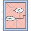 추상화 그림 빛 빛나다 아이콘
