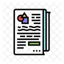Abstract Report Color Icon