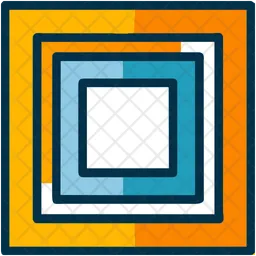 Abstract Shapes With Squares  Icon