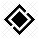 Abstrakt Figur Quadrate Symbol