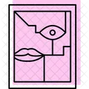 Abstrakte Malerei Offset Drift Symbol