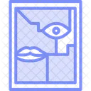 Abstrakte Malerei Doppelessenz Symbol
