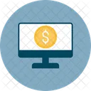 Abteilung Finanzarbeit Monitor Symbol