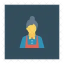 Abuela Dama Viejo Icono