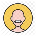 Abuelo Barba Bigote Icono