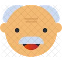 Abuelo Papa Sonriente Avatar Icono